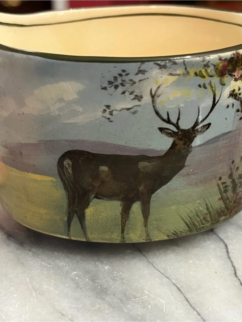 Antique Royal Doulton Seriesware Deer Creamer Pitcher D4644 Westcott 1922-1927